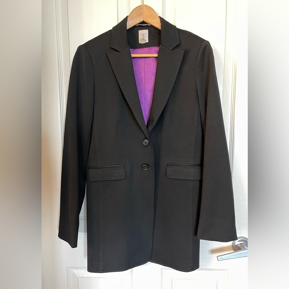 Tristan Black Fitted Long Blazer Women’s Size 10